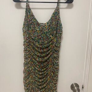 Floral Ruched Dress